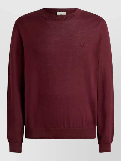 Etro - fuji crew neck fine knit sweater
