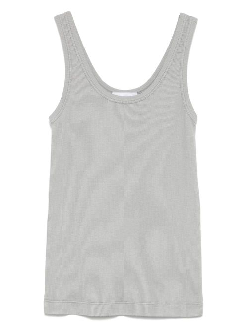 Nude logo-embroidered tank top - Grey