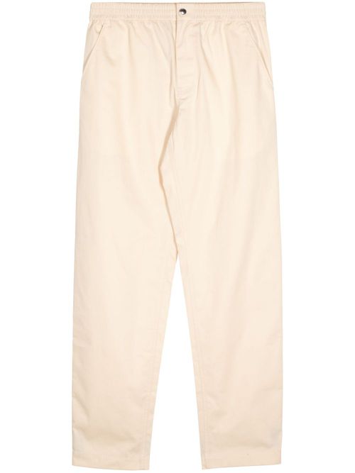 Straight-leg cotton trousers - Neutrals