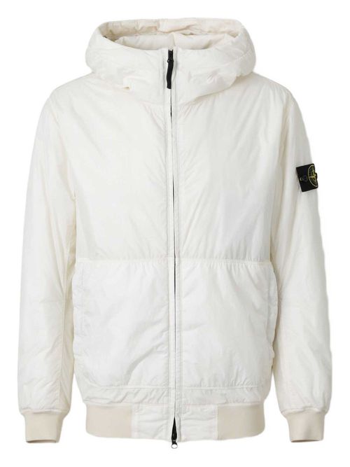 Hooded padded jacket - White