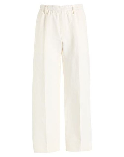 Man Pants Off white Size 36 Paper Yarn, Viscose