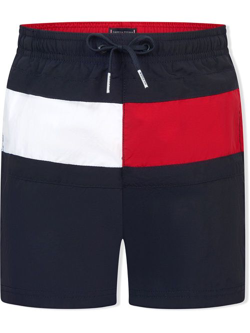 Logo-patch swimming trunks - Blue