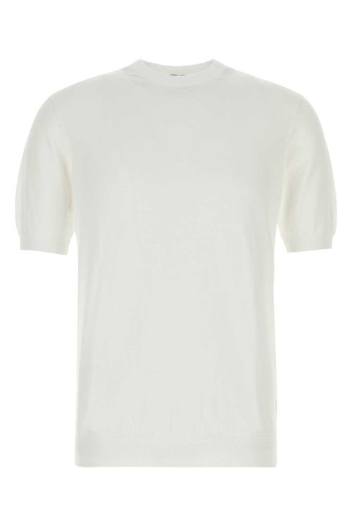 Cotton Crewneck Sweater — White