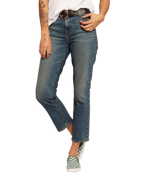Current/Elliott The Mom Crescent Straight Leg Jean