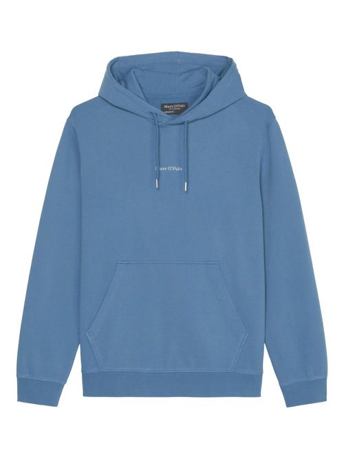 Logo-embroidered hoodie - Blue
