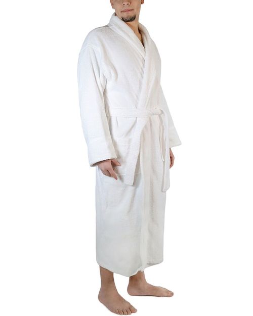 Dnu Men's Turkish Cotton Terry Ultra-Plush And Absorbent Long Bathrobe