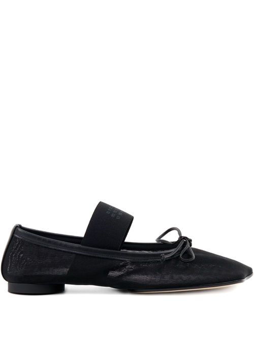 MM6 Maison Margiela メッシュ フラットパンプス - ブラック