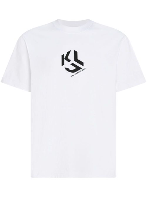 Logo-print organic cotton T-shirt - White
