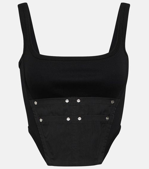 Workwear cotton corset top