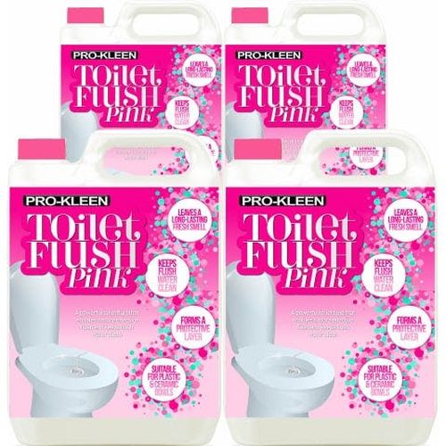 ProKleen Pro-Kleen Toilet Fresh Flush Cleaning Liquid 20L - Concentrate, Easy to Use, Pink Fluid Formula for Caravans, Motorhomes & Boat