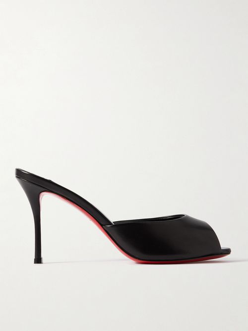 Me Dolly 85 Leather Sandals - Black