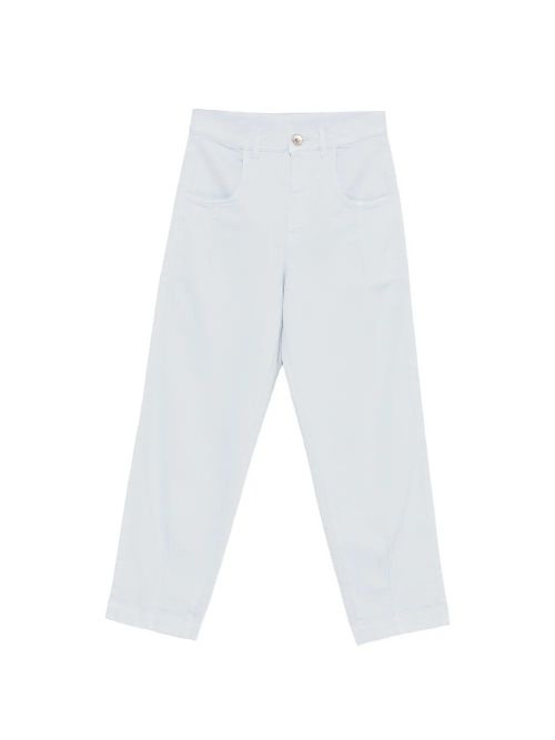 Belt-Loop Trousers — White