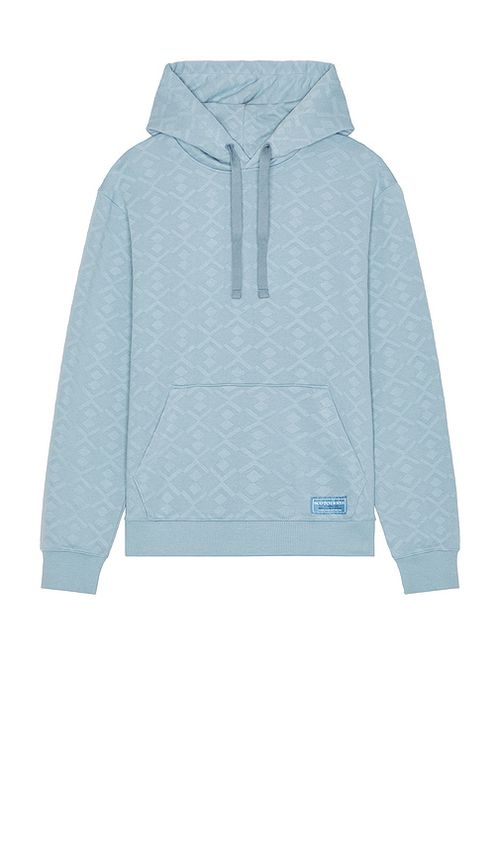 Scotch & Soda Jacquard Terry Hoodie in Baby Blue. - XL/1X also in L