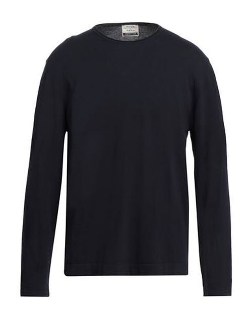 Man Sweater Midnight blue Size 44 Cotton