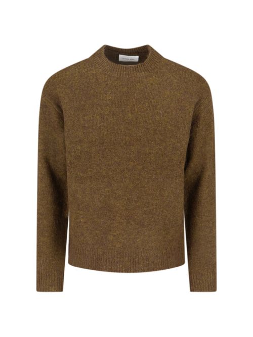 Alpaca Wool Blend Crewneck Sweater for Men