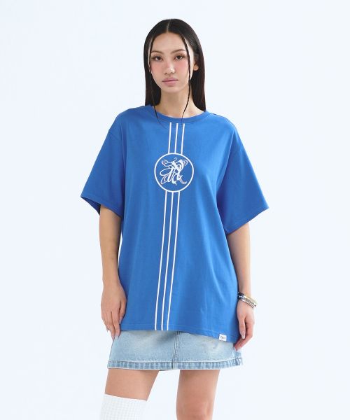 CIRCLE LINE TEE BLUE