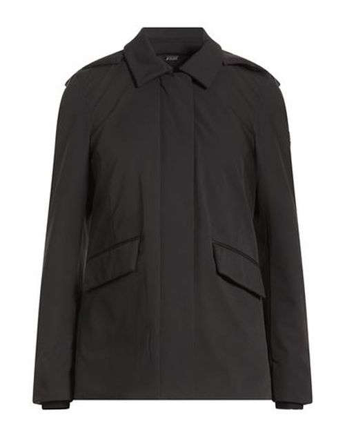 Woman Coat Black Size 12 Polyamide, Elastane