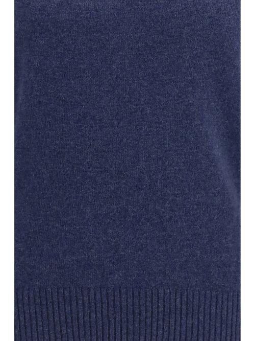 Crewneck Cashmere Sweater — Blue