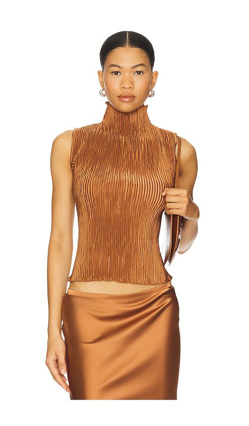 LIONESS Ford Top in Rust. -  XS also in L, M, S, XL