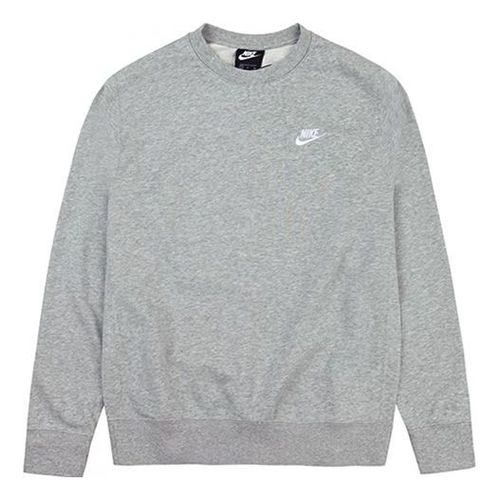 Men's Sportswear Club Crw Casual Sport Round NeckLong Sleeve Shirt Men's Grey