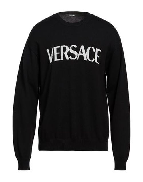 Man Sweater Black Size 46 Virgin Wool
