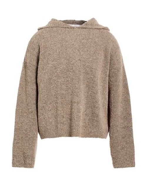 Man Sweater Light brown Size L Wool, Polyester, Acrylic