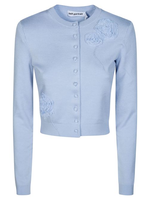 Floral Knit Cardigan for Women