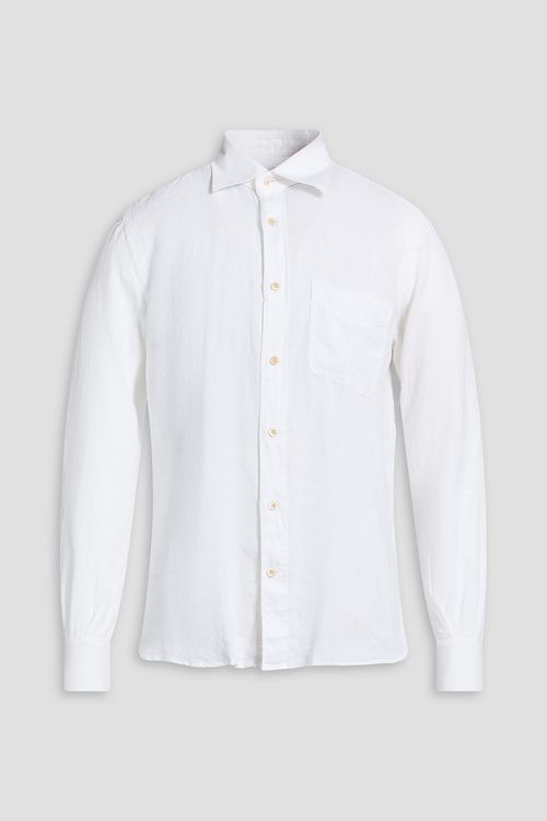 Glanshirt linen shirt - White - 39cm