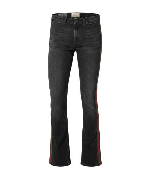 Cotton denim pants with Web