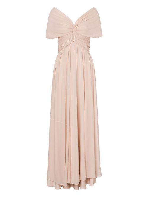 Silk long dress - Pink