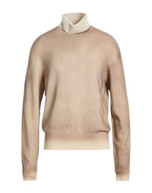 Man Turtleneck Beige Size 42 Cashmere