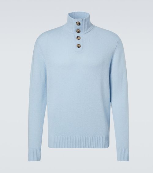 Wool and cashmere turtleneck sweater