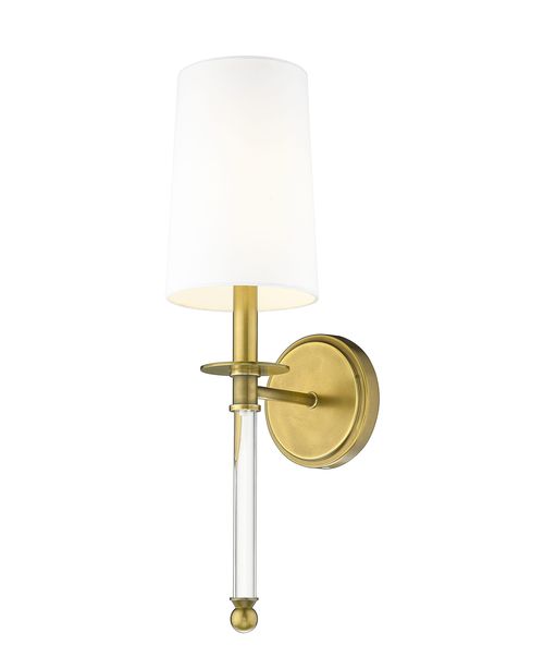 Mila 1-Light Wall Sconce In Rubbed Bra