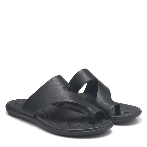 B. O.C. Women's Hazy Toe Loop Sandals (Black)