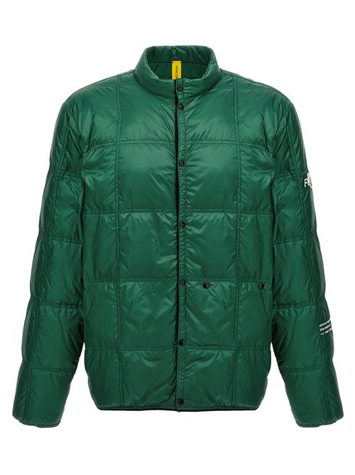 Quilted Down Down Jacket — Green