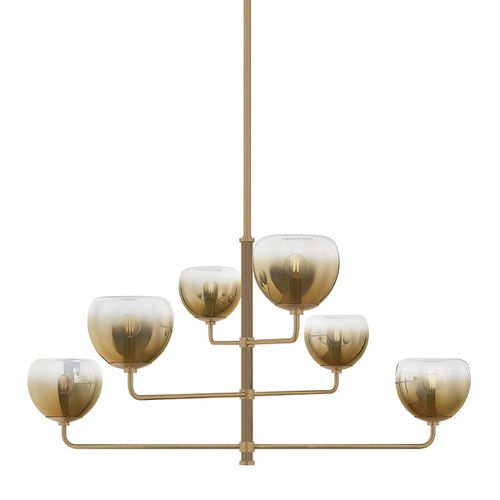 Patina Brass Chandelier from the August Collection