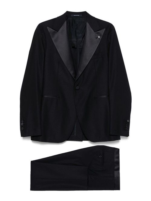 Blue Virgin Wool Single-Breasted Suit