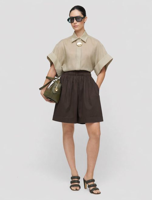 Aissa Cotton Poplin Shorts - 40