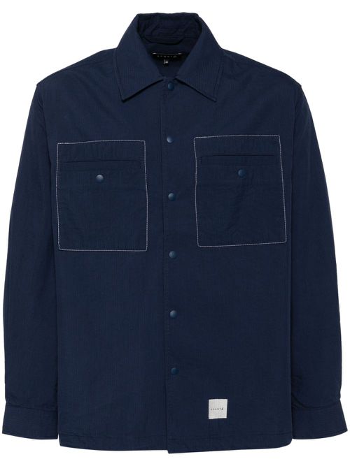 Logo-print shirt - Blue
