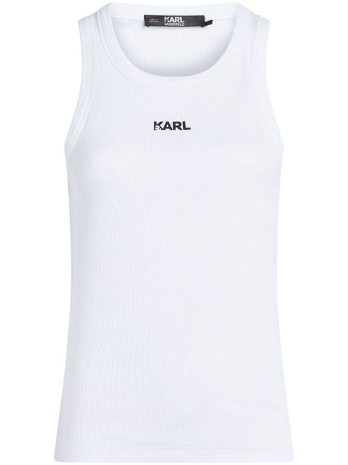 Karl Logo tank top - White