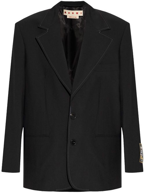 Single-breasted blazer - Black