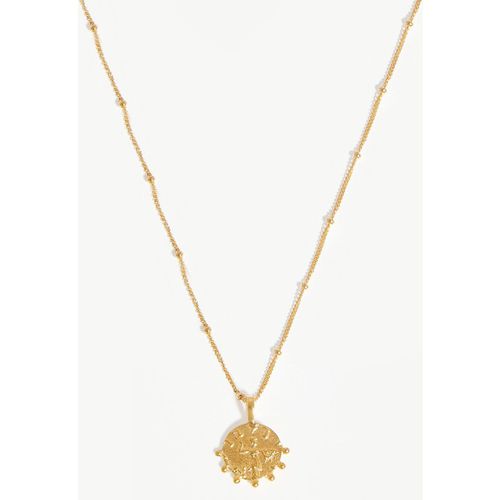 Lucy Williams Mini Beaded Coin Necklace | Gold Vermei