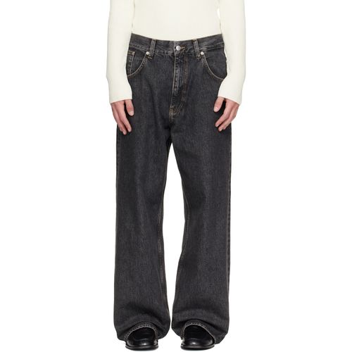 Black Super Wide Jeans