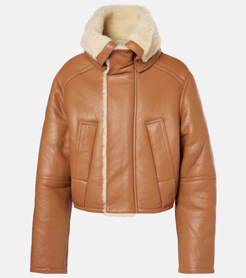 Shearling-lined coat