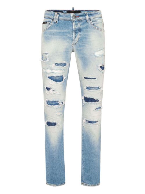 Philipp Plein Super Straight Cut Sprint Spirits jeans - Blue