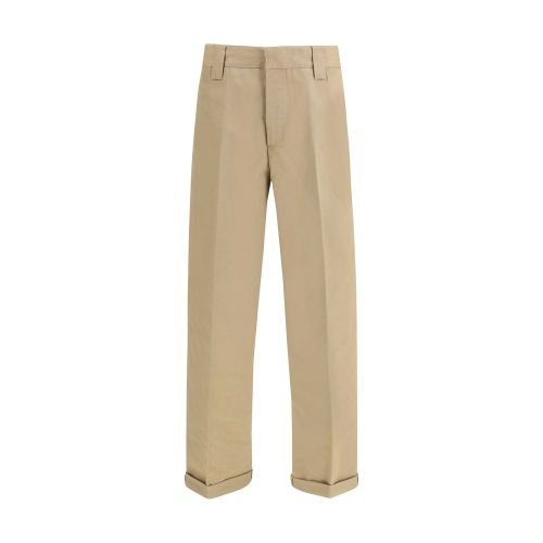 Cotton Chino Pants — Beige