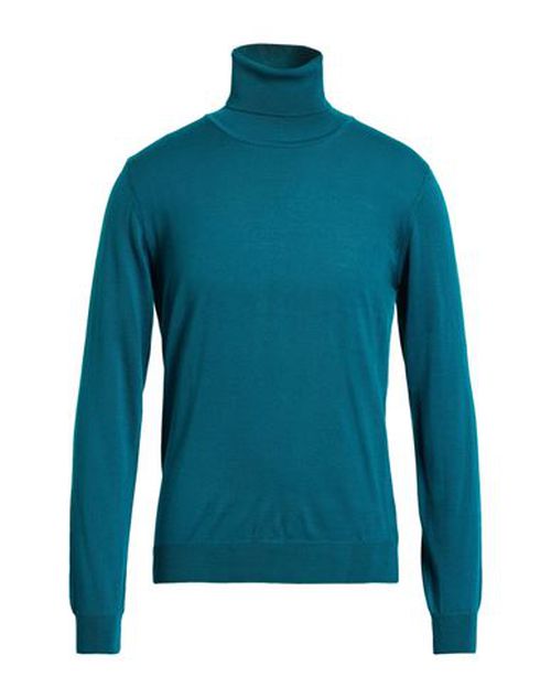 Man Turtleneck Deep teal Size M Merino Wool, Acrylic
