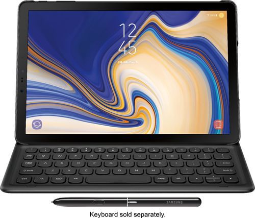 "Geek Squad Certified Refurbished Galaxy Tab S4 - 10.5"" - 64GB - Wi-Fi + 4G LTE Verizon - Black"