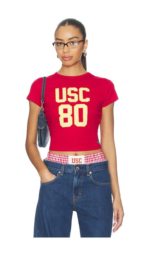 Hype and Vice University Of Southern California Baby Tee in Red. - L also in M, S