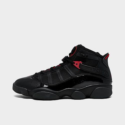 Men's Air 6 Rings Basketball Shoes in Black/Anthracite/Fire Red